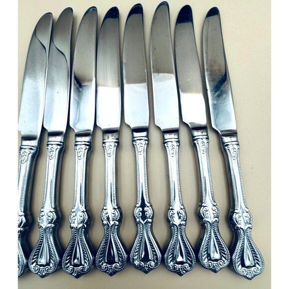 Set of 8 Towle OLD COLONIAL 18/10 Stainless Dinner Table Knives - Picture 8 of 9